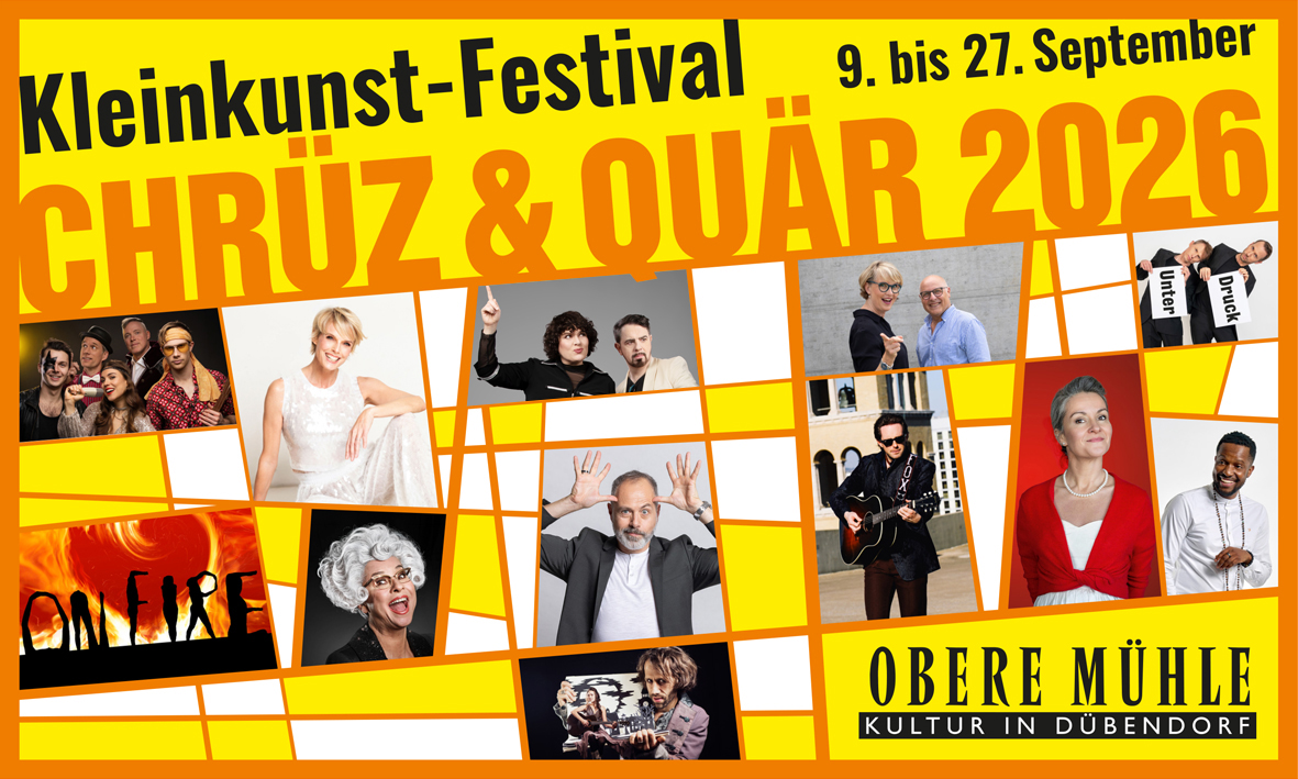 Kleinkunst, Comedy, Kabarett, Musik, Konzert, Prix Walo, Theater, Literatur, Zauberei, Familien, A-live, Moving Shadows, Helga Schneider, Stéphanie Berger, Patty Basler, Michel Gammenthaler, Florian Fox, Frölein Da Capo, Charles Nguela, Ohne Rolf, Felice & Cortes, Schreiber vs Schneider
